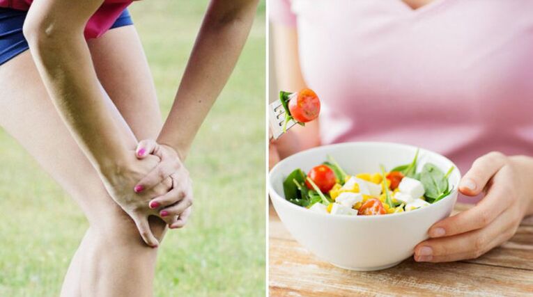 salada de legumes para artrite do joelho
